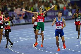 Paris 2024 - 3000m Steeple - Soufiane El Bakkali Wins Gold