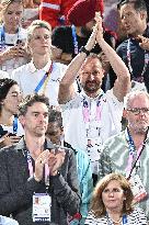 Paris 2024 - Crown Prince Haakon Of Norway At Beach Volley Event