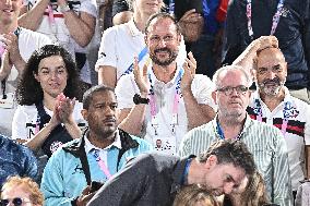 Paris 2024 - Crown Prince Haakon Of Norway At Beach Volley Event