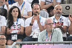 Paris 2024 - Crown Prince Haakon Of Norway At Beach Volley Event