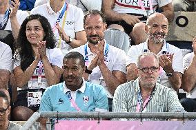 Paris 2024 - Crown Prince Haakon Of Norway At Beach Volley Event