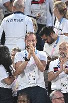 Paris 2024 - Crown Prince Haakon Of Norway At Beach Volley Event