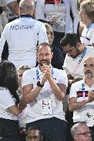 Paris 2024 - Crown Prince Haakon Of Norway At Beach Volley Event