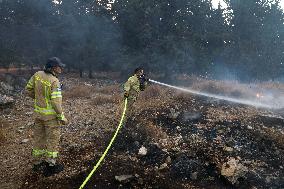 ISRAEL-SAFED-HEZBOLLAH-ATTACKS-WILDFIRES