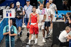 Paris 2024 - Cuba's Alvarez Beats France’s Oumiha In The Men's 63.5kg Final