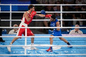 Paris 2024 - Cuba's Alvarez Beats France’s Oumiha In The Men's 63.5kg Final