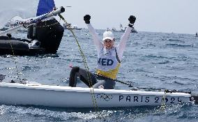 Paris 2024 - Netherland’s Marit Bouwmeester Takes Gold In Women's Dinghy