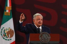 Mexico’s President Andres Manuel Lopez Obrador Briefing