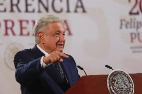 Mexico’s President Andres Manuel Lopez Obrador Briefing