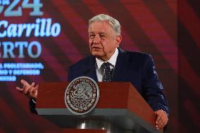 Mexico’s President Andres Manuel Lopez Obrador Briefing