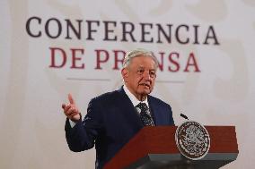 Mexico’s President Andres Manuel Lopez Obrador Briefing