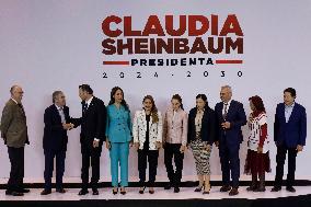 Claudia Sheinbaum, Mexico's Virtual President-elect, Meets With Governors Of The West Region