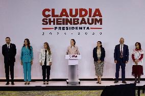 Claudia Sheinbaum, Mexico's Virtual President-elect, Meets With Governors Of The West Region