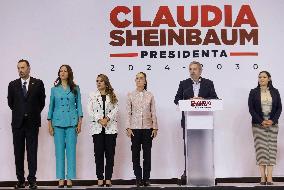 Claudia Sheinbaum, Mexico's Virtual President-elect, Meets With Governors Of The West Region