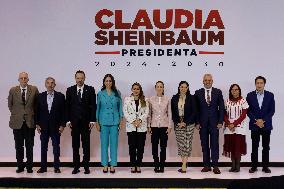 Claudia Sheinbaum, Mexico's Virtual President-elect, Meets With Governors Of The West Region