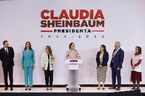 Claudia Sheinbaum, Mexico's Virtual President-elect, Meets With Governors Of The West Region