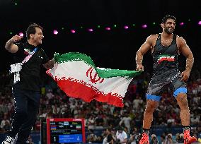 Paris 2024 - Iran’s Mohammadhadi Saravi Takes Gold In Men's Greco-Roman 97kg