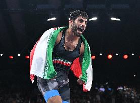 Paris 2024 - Iran’s Mohammadhadi Saravi Takes Gold In Men's Greco-Roman 97kg