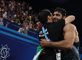 Paris 2024 - Iran’s Mohammadhadi Saravi Takes Gold In Men's Greco-Roman 97kg