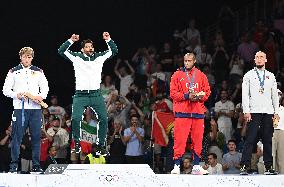 Paris 2024 - Iran’s Mohammadhadi Saravi Takes Gold In Men's Greco-Roman 97kg