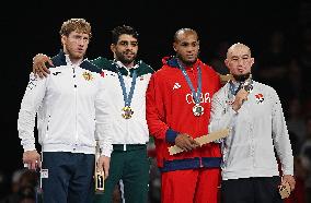 Paris 2024 - Iran’s Mohammadhadi Saravi Takes Gold In Men's Greco-Roman 97kg