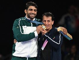 Paris 2024 - Iran’s Mohammadhadi Saravi Takes Gold In Men's Greco-Roman 97kg