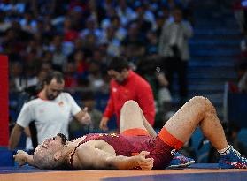 Paris 2024 - Iran’s Mohammadhadi Saravi Takes Gold In Men's Greco-Roman 97kg