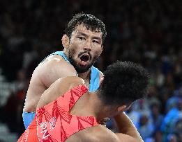 Paris 2024 - Japan’s Kusaka Nao Takes Gold In The Men's Greco-Roman 77kg