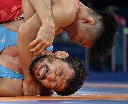 Paris 2024 - Japan’s Kusaka Nao Takes Gold In The Men's Greco-Roman 77kg