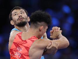 Paris 2024 - Japan’s Kusaka Nao Takes Gold In The Men's Greco-Roman 77kg