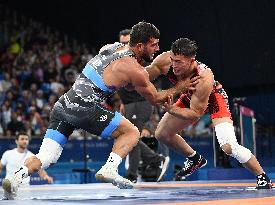 Paris 2024 - Japan’s Kusaka Nao Takes Gold In The Men's Greco-Roman 77kg