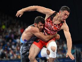 Paris 2024 - Japan’s Kusaka Nao Takes Gold In The Men's Greco-Roman 77kg