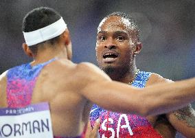 Paris 2024 - USA’s Hall Takes Gold In The Men's 400m Final