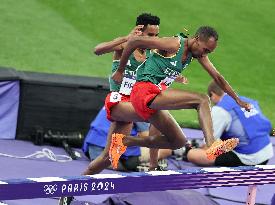 Paris 2024 - Morocco’s El Bakkali Takes Gold In Men's 3000m Steeplechase