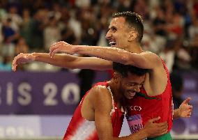 Paris 2024 - Morocco’s El Bakkali Takes Gold In Men's 3000m Steeplechase