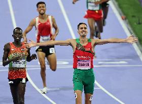 Paris 2024 - Morocco’s El Bakkali Takes Gold In Men's 3000m Steeplechase