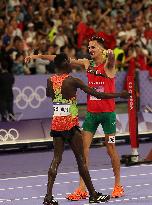 Paris 2024 - Morocco’s El Bakkali Takes Gold In Men's 3000m Steeplechase