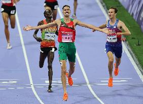 Paris 2024 - Morocco’s El Bakkali Takes Gold In Men's 3000m Steeplechase