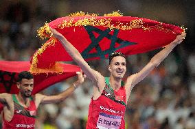 Paris 2024 - Morocco’s El Bakkali Takes Gold In Men's 3000m Steeplechase