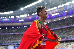 Paris 2024 - Morocco’s El Bakkali Takes Gold In Men's 3000m Steeplechase