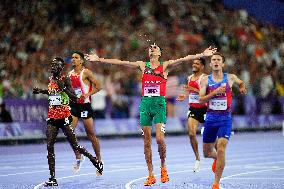 Paris 2024 - Morocco’s El Bakkali Takes Gold In Men's 3000m Steeplechase