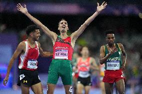 Paris 2024 - Morocco’s El Bakkali Takes Gold In Men's 3000m Steeplechase