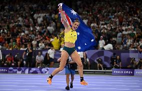 Paris 2024 - Australia’s Nina Kennedy Takes Gold In Women’s Pole Vault