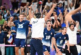 Paris 2024 - France Defeat Italy In Their Men's Volleyball Semifinal