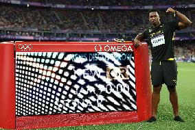 Paris 2024 - Jamaica’s Roje Stona Takes Gold In Men's Discus Throw