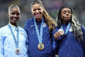 Paris 2024 - Women’s 200m Medal Ceremony