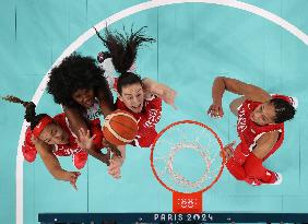 Paris 2024 - USA Defeat Nigeria In Their Women's Basketball Quarterfinal