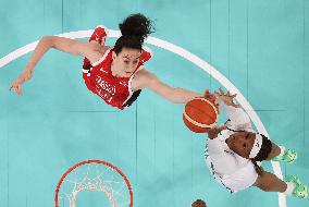 Paris 2024 - USA Defeat Nigeria In Their Women's Basketball Quarterfinal