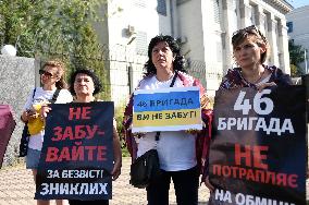 Activists rally in support of Ukrainian POWs outside Russian Embassy in Kyiv