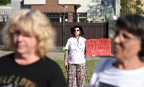 Activists rally in support of Ukrainian POWs outside Russian Embassy in Kyiv